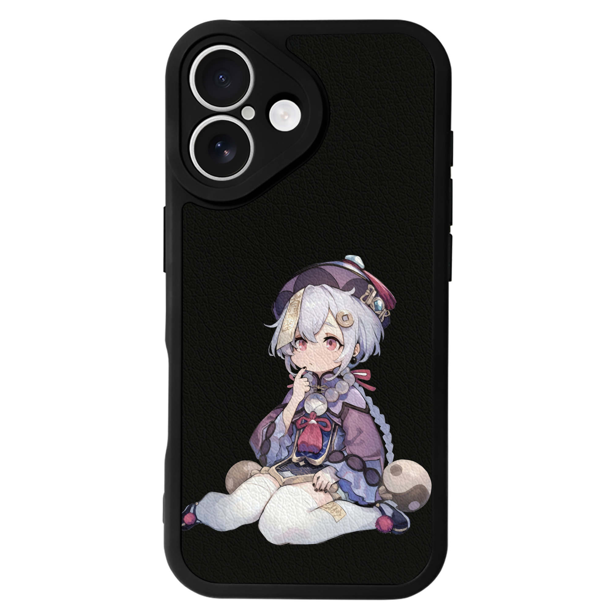 げんし神 七七 なな  genshin Nana 【iPhone 16シリーズ対応】シリコンスマホケース（レザー調） 材質：シリコン